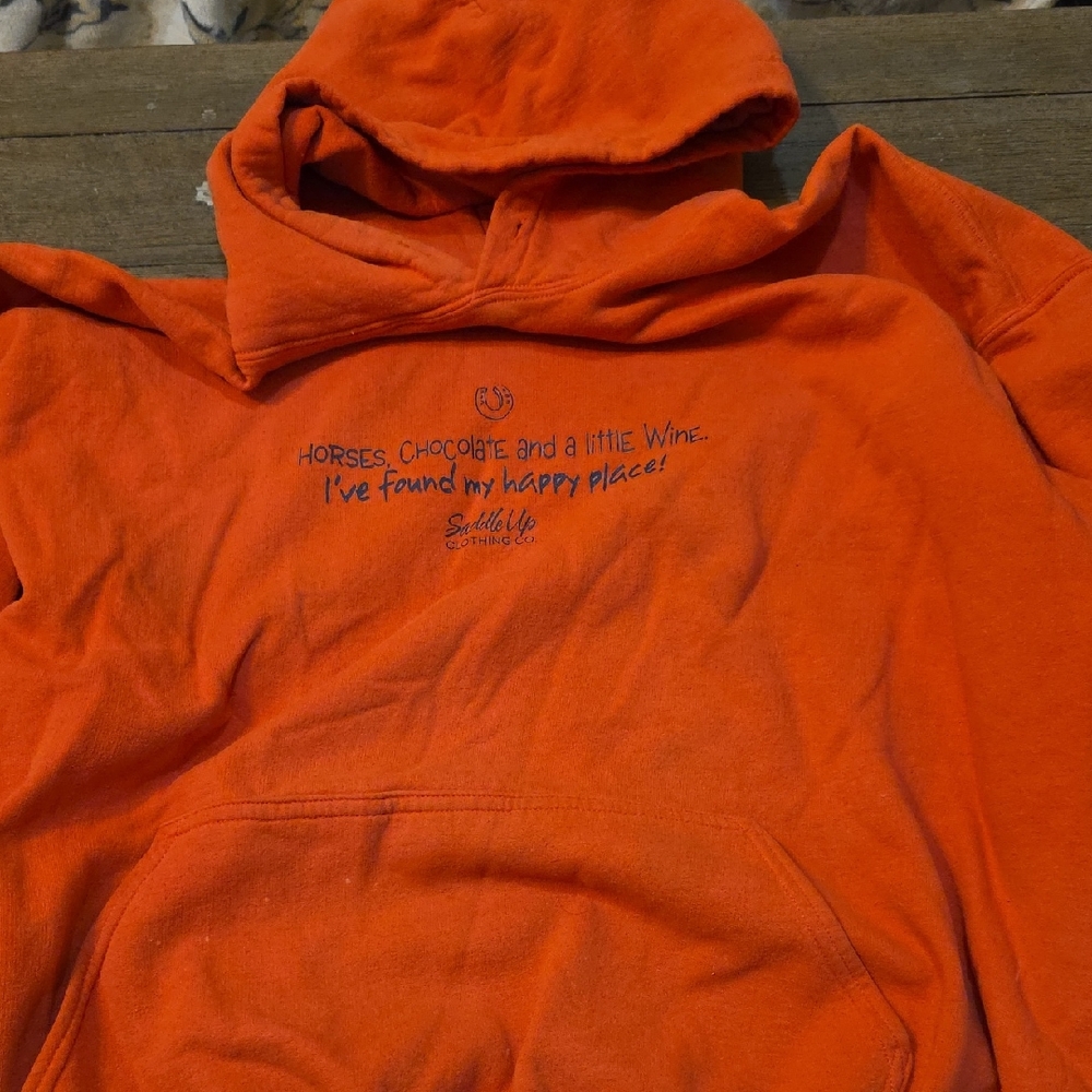 Coral Hoodie with Fun Quote